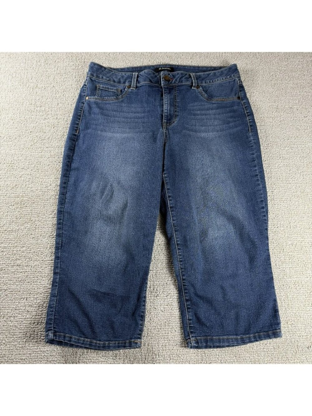 D.Jeans Denim Capri Pants Blue Women's Size 16W